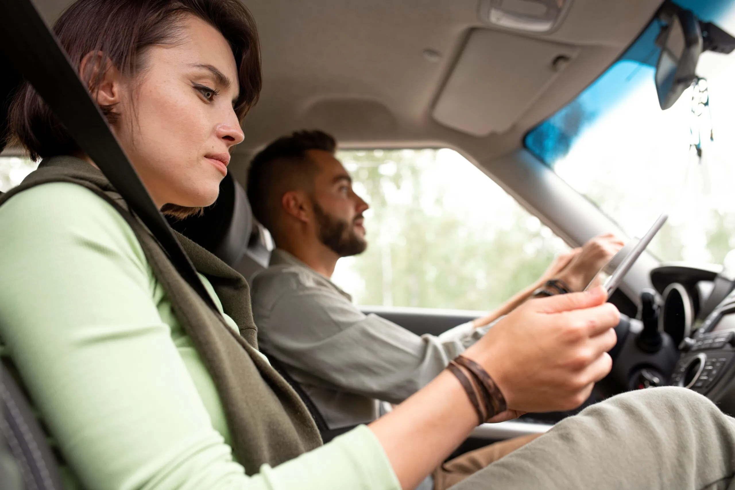 Un conducteur supervisé au volant