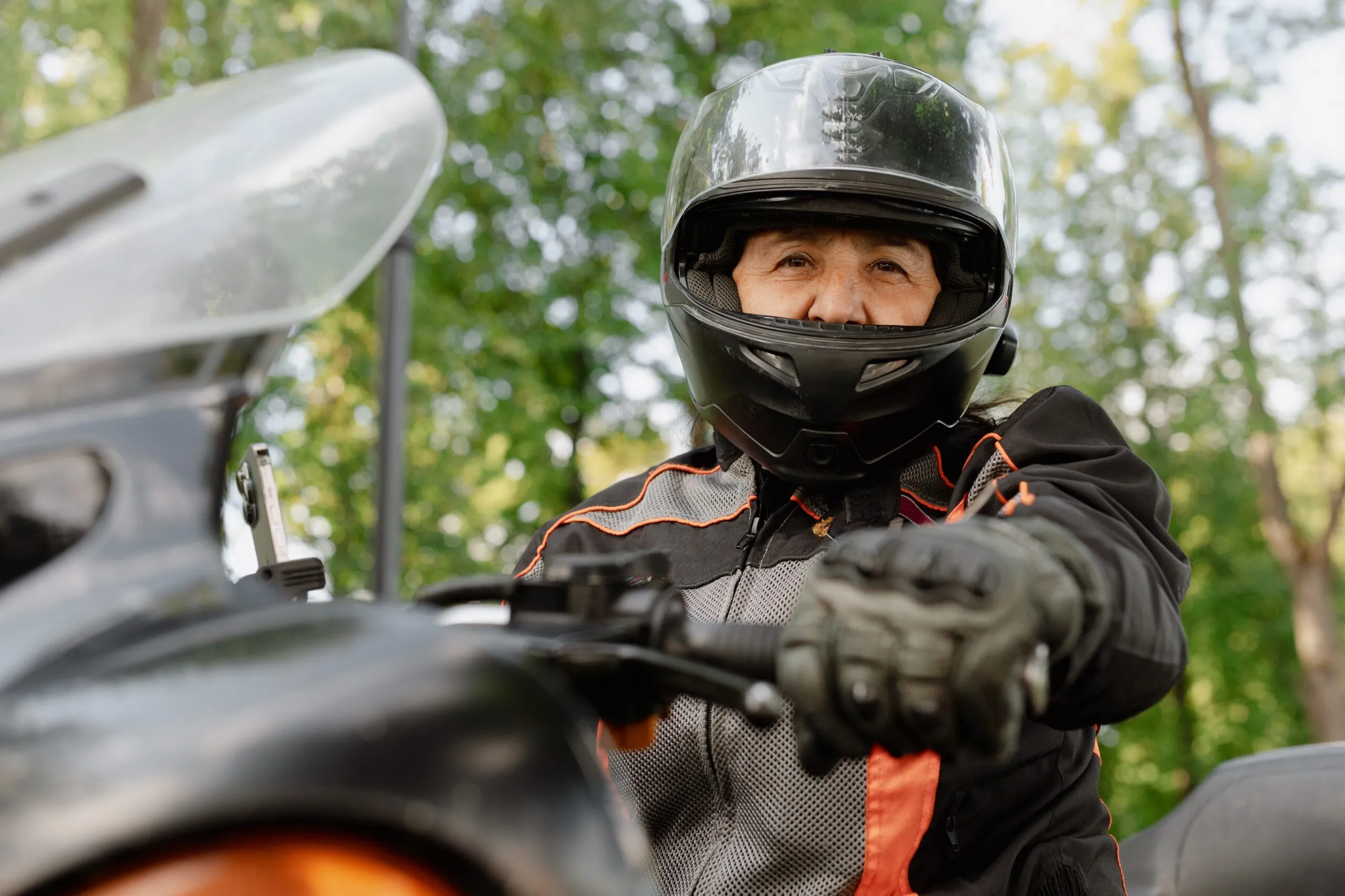 Une moto de grosse cylindrée