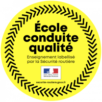 Label École conduite qualité, délivré par la Sécurité routière